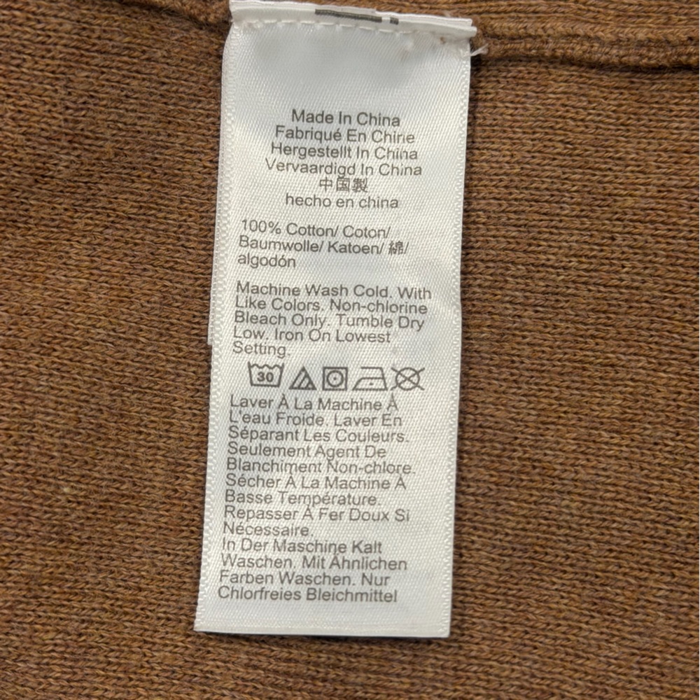J. Crew XS Chelsea sweater blazer Tan camel Open-Front Cardigan 100% cotton knit - Picture 11 of 14
